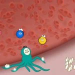 Image showing cartoon cells interacting